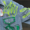 Women Loose Graffiti Print Denim Jacket Fried Street fashion - Image 3