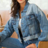 Women's denim jacket street fashion - Image 5