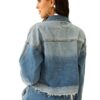 Women's denim jacket street fashion - Image 3