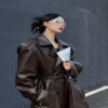 women long coat street fashion Windbreaker - Image 5