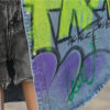 Women Loose Graffiti Print Denim Jacket Fried Street fashion - Image 6