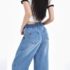 Femme Tencel Thin Ice Silk Wide Leg Jeans for women - Image 3