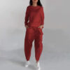 Women Sweatshirt Long Sleeve Back Trousers Women's Clothing - Image 6