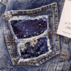 Women Short Doll Sleeve Denim Jacket party wear - Image 3